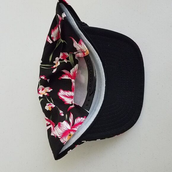 Vintage Kauai Hawaiian Hibiscus Flowers Baseball Hat Cap Mens OS Snapback Nissin main image 4